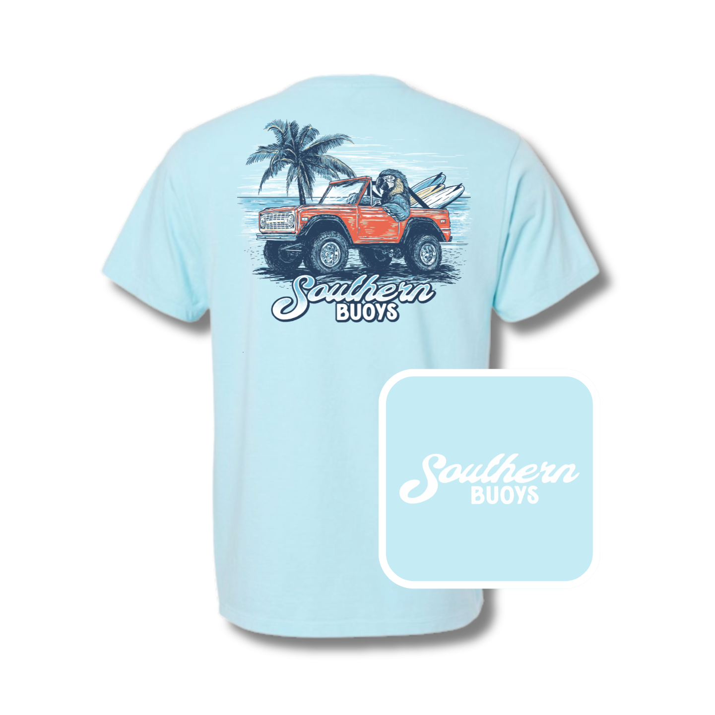 Parrot Patrol (Chambray)